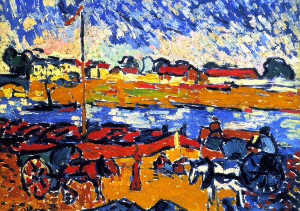 La Seine au pont du Pecq (Vlaminck) Huile sur toile, 54 x … Flickr