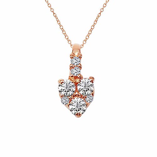 Cubic Zirconia Multi Stone Rose Gold Plated Over Brass Pen… Flickr