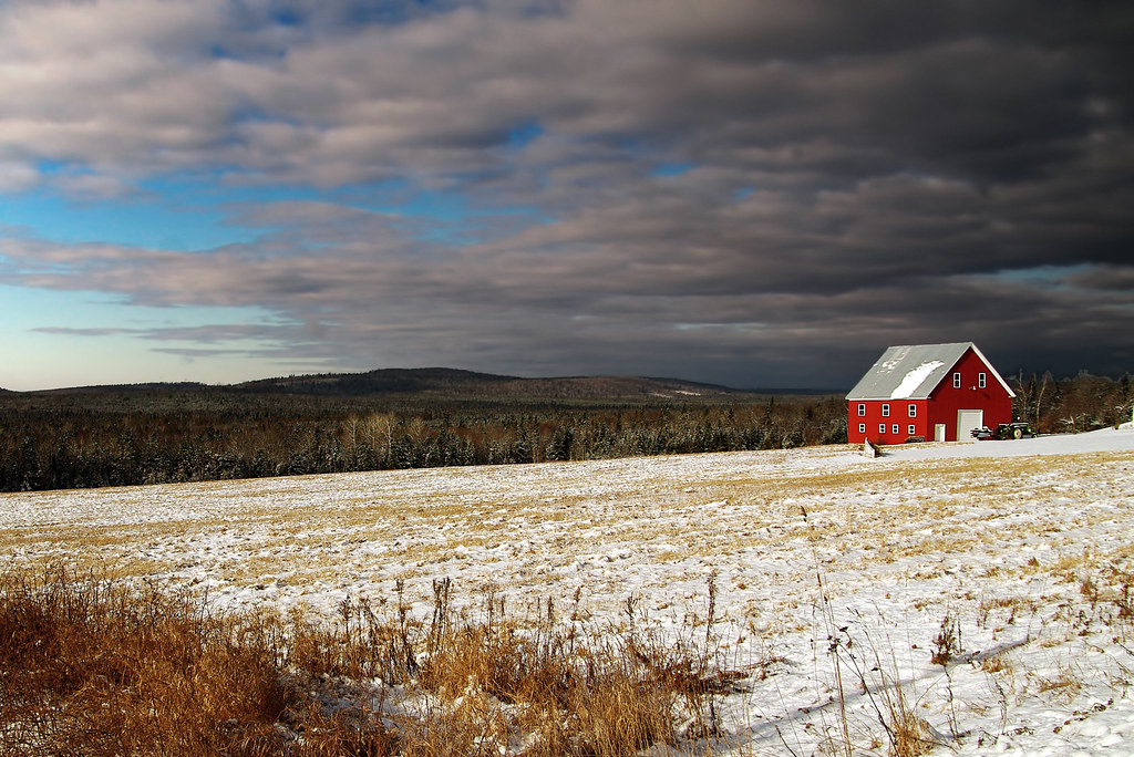 Winter in rural northern Maine Highway 161 (Caribou Road),… Flickr