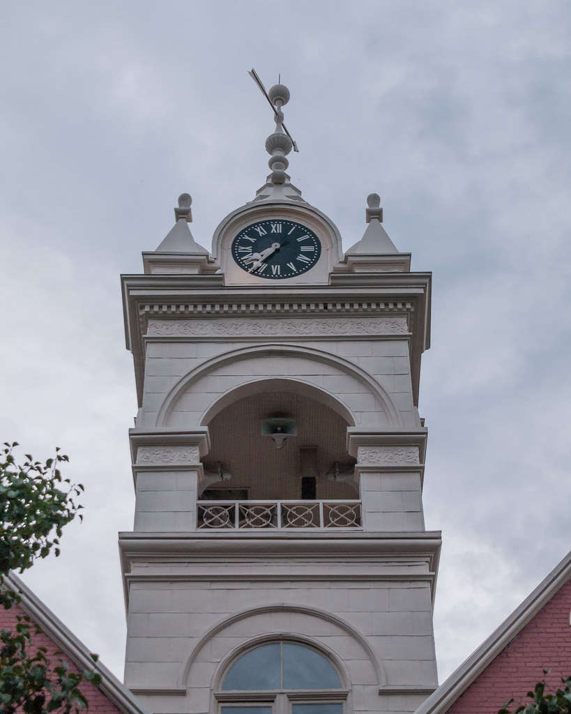 Jones County Courthouse Clock in Gray, jwcjr Flickr