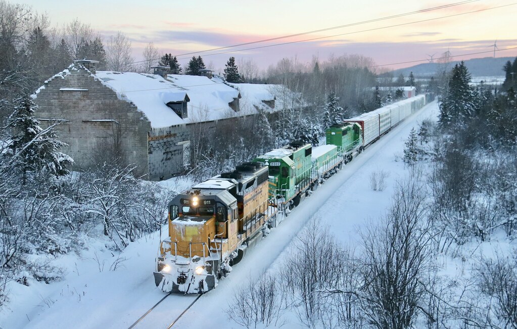 Southbound Climbing at Dyer Brook Maine Northern Railway’s… Flickr