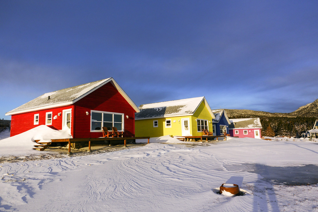 Percé can be colorful Houses you can rent at the entrance … Flickr