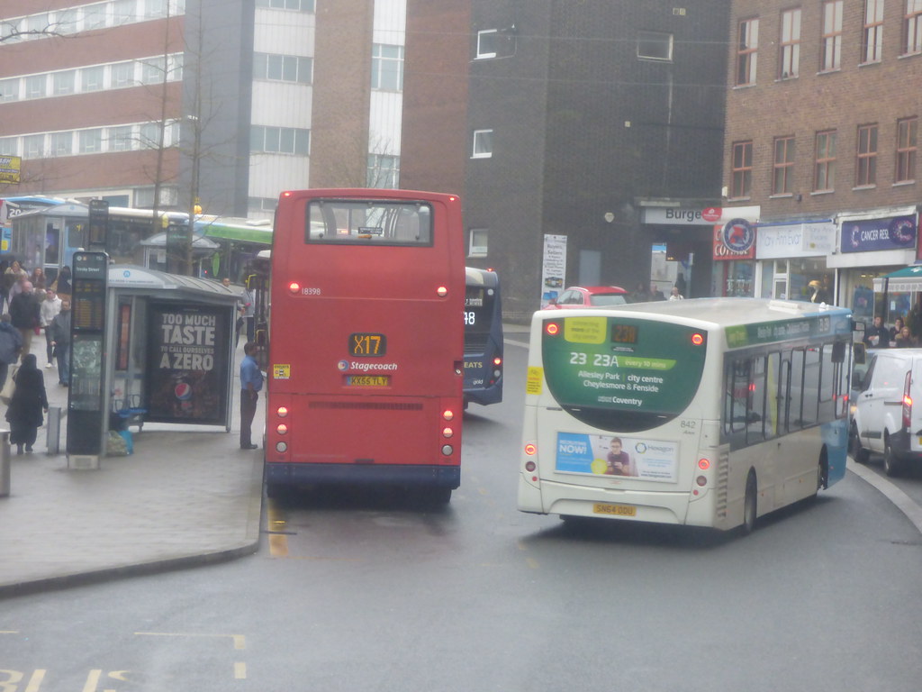 Buses on Trinity Street, Coventry Stagecoach X17 and N… Flickr