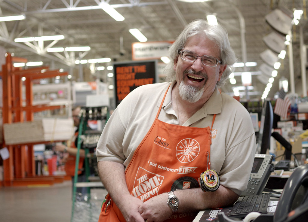 Larry Home Depot ProDesk Associate Larry Douglas stands at… Flickr