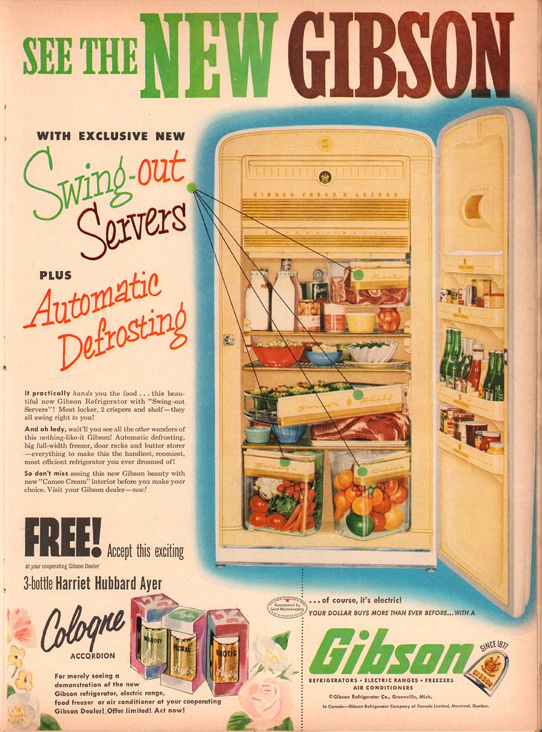 1953 Gibson Refrigerator Advertisement Life Magazine June … Flickr