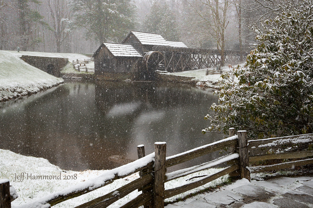 Mabry Mill in Snow March has been very kind with 3 snows s… Flickr