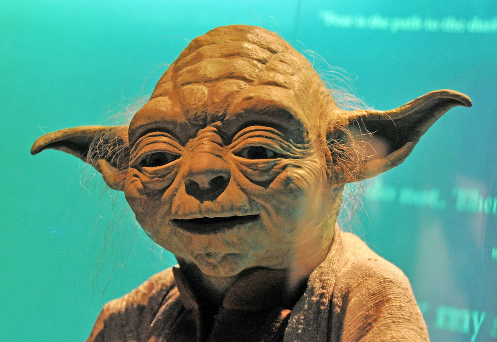 Yoda Face Full 2 Yoda puppet displayed at Star Wars The P… Flickr