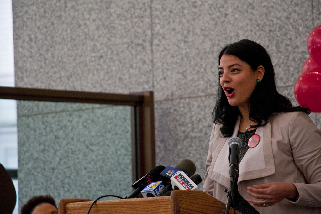 Anna Valencia Chicago City Clerk Equal Pay Day Rally and P
