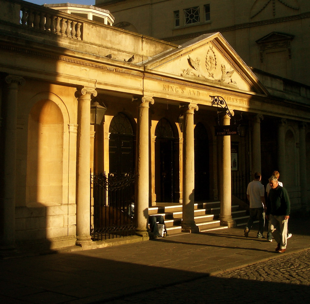 Entrance to Pump House, Bath The central feature of the ci… Flickr