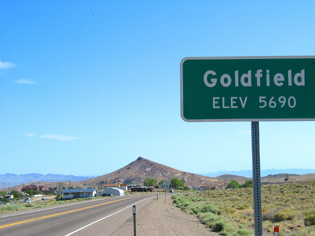 Goldfield, Nev. Goldfield is an even smaller mining town, … Flickr