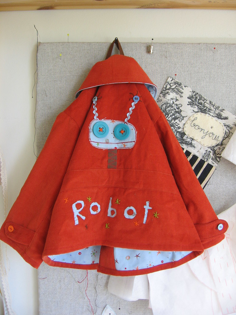 Robot jacket The robot is my design, the jacket pattern is… Flickr