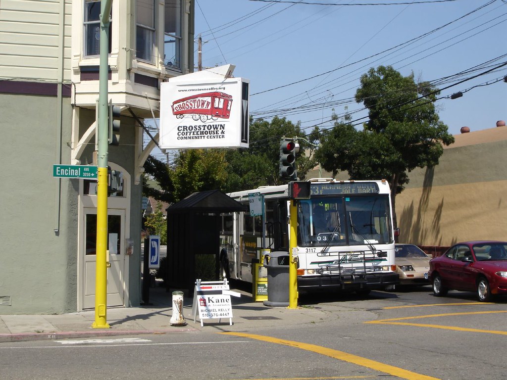 High and Encinal, Alameda Encinal Market is visible at the… Flickr