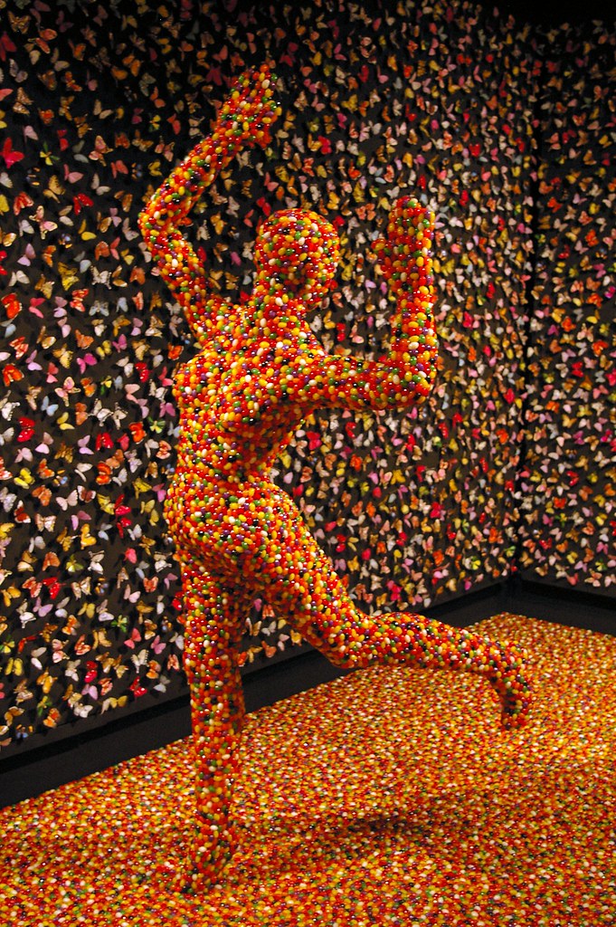 Shimmering Madness Jelly beans and hand painted butterflie… Flickr