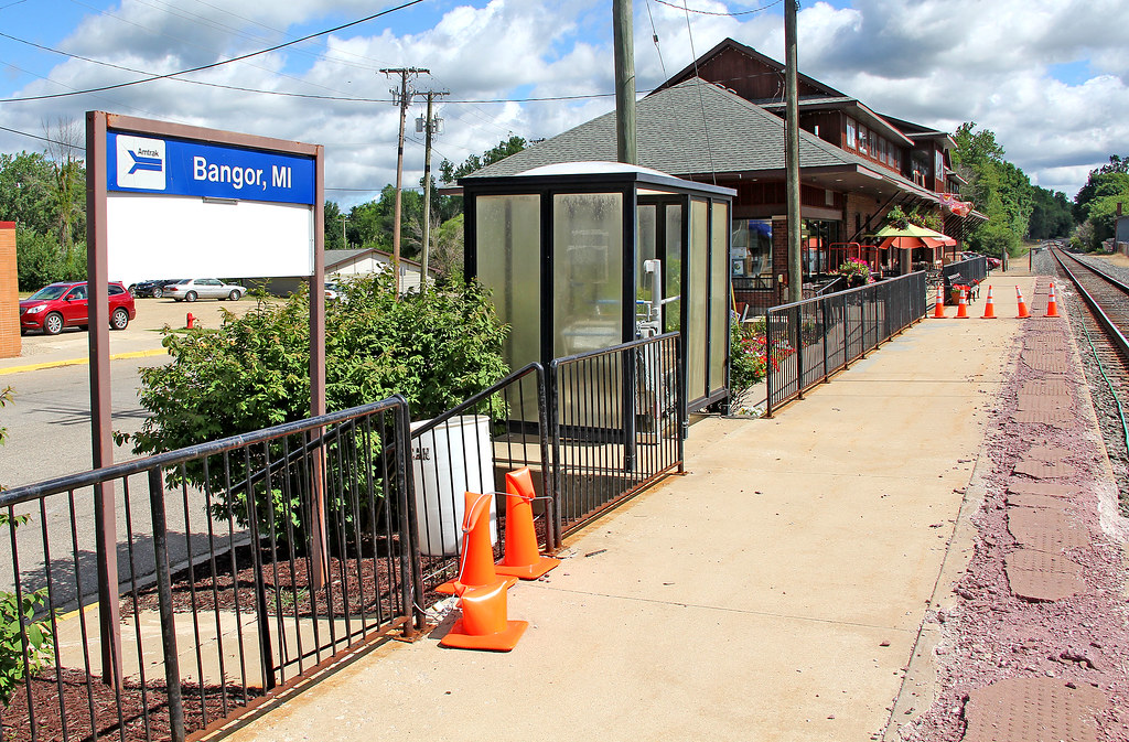 Bangor Station 2 The platform used by Amtrak in Bangor, M… Flickr