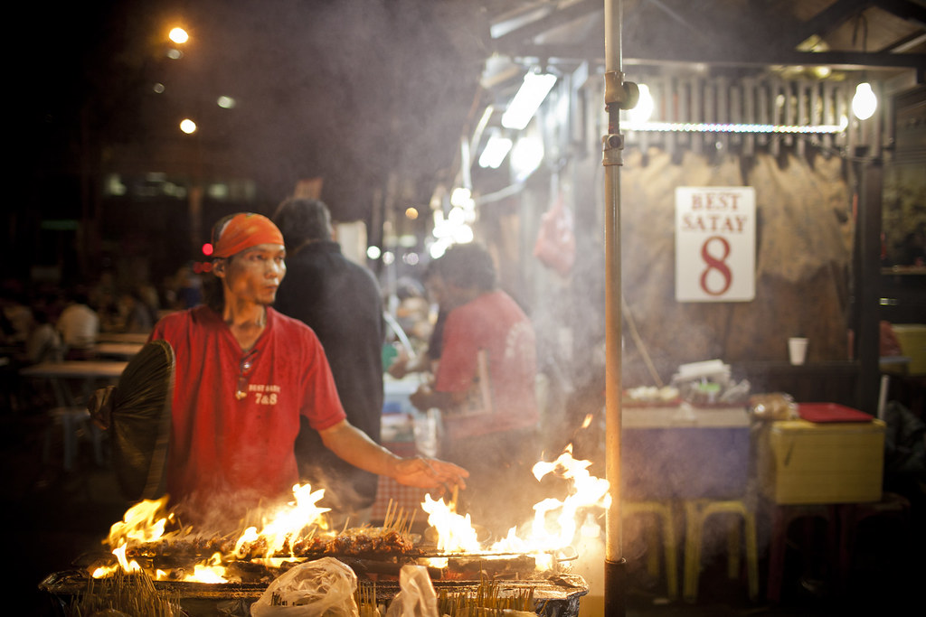 Best Satay in Lau Pa Sat, Singapore Jason Wu Flickr