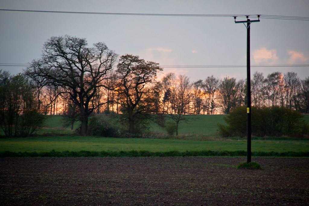 Farm at Sunset Kirkby on Bain, Lincolnshire UK ChrisGoldNY Flickr