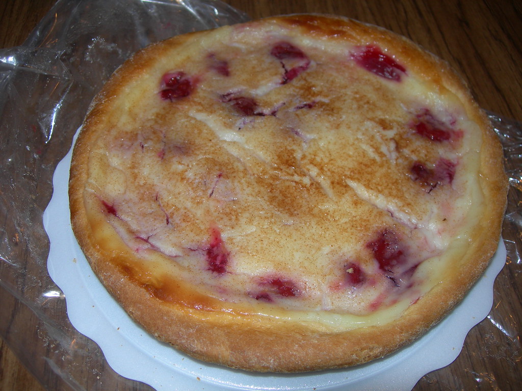 A Cherry Kuchen From the Model Bakery in Linton, Bakery. I… Flickr