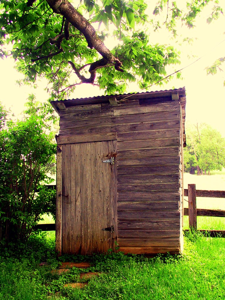 Double Seat Outhouse This 19th century outhouse features d… Flickr