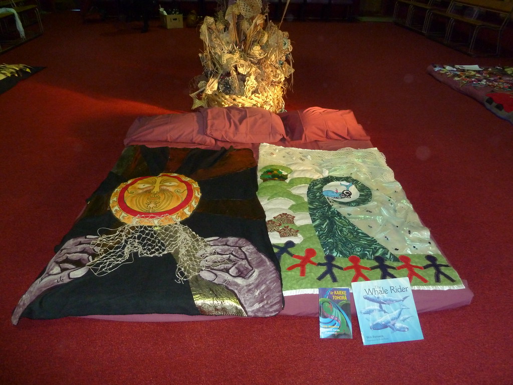 Story blanket display at Rehua Matariki story blanket disp… Flickr