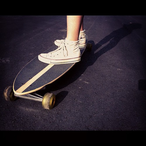 Jenny cruising longboard at Bellevue Hills A capture with … Flickr