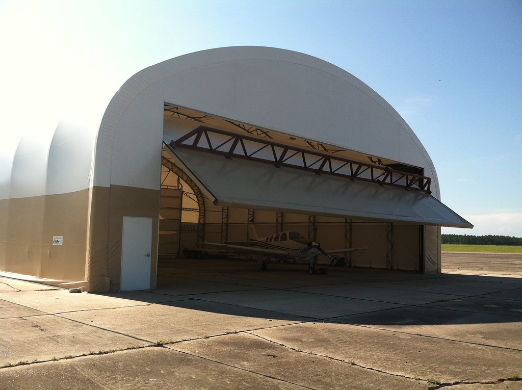 Hydraulic Door for Big Top Airplane Hangars a photo on Flickriver