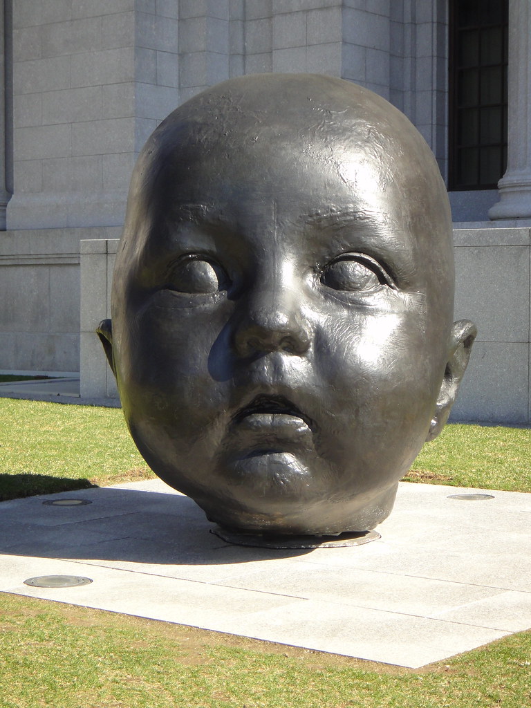 giant baby head sculpture 2 This is the "day" one, where … Flickr