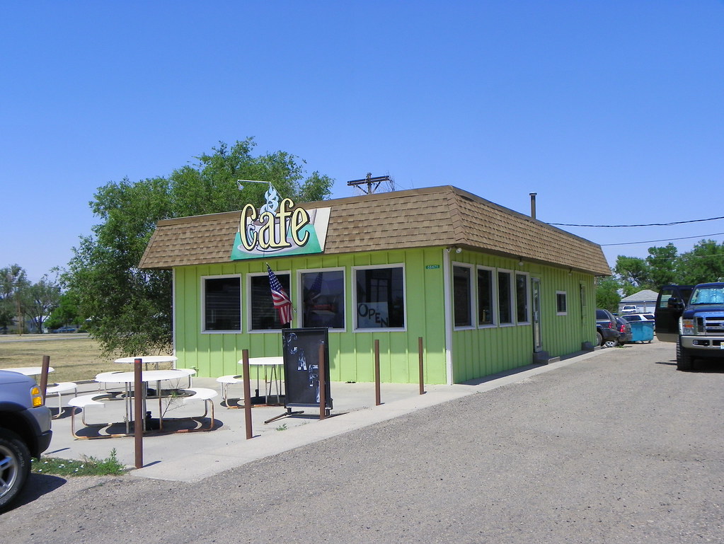 Cafe On the Adams County side of Strasburg, Colorado J. Stephen