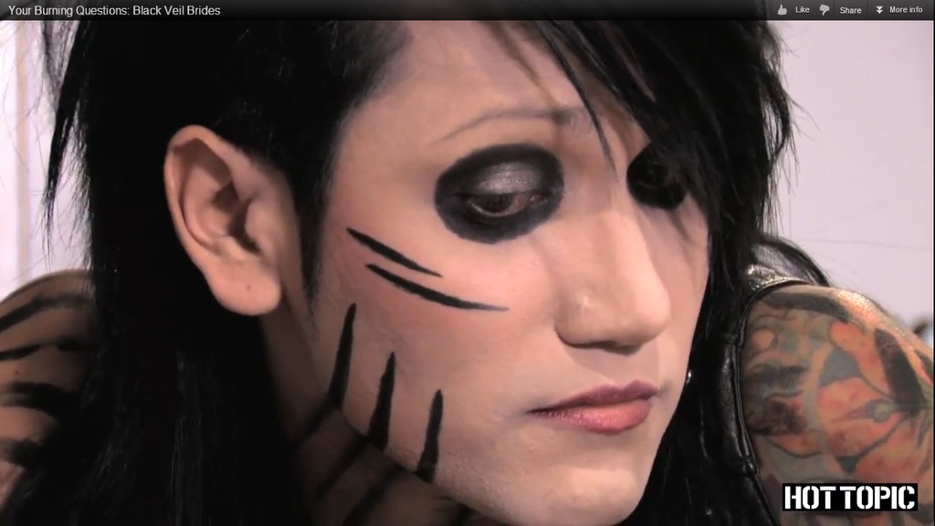 BLACK VEIL BRIDES “Hot Topic” interview screen capture (13… Flickr
