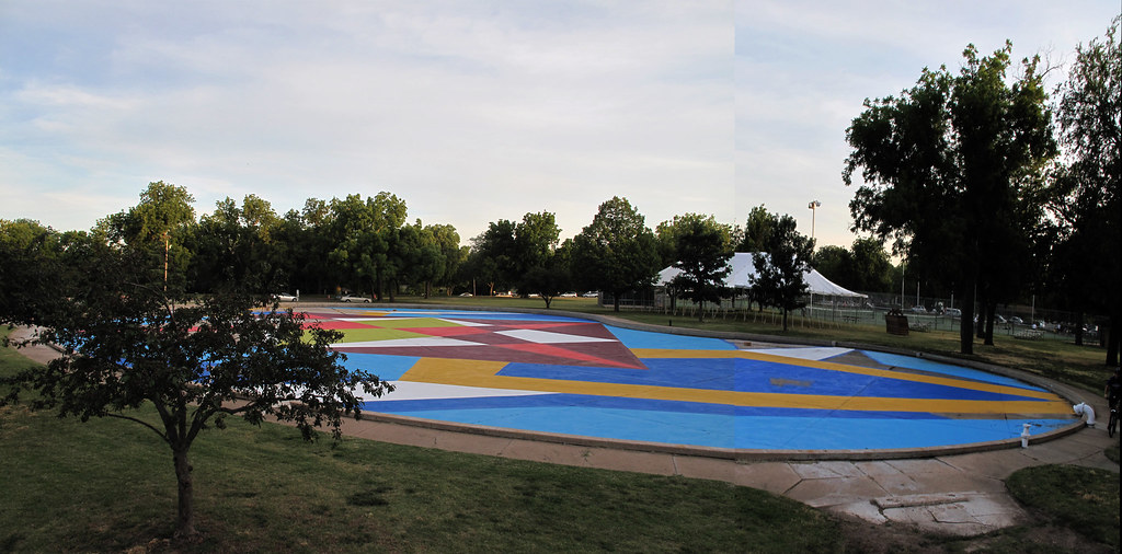 Oakdale Pool Day 7 We painted until the sun went down an… Flickr