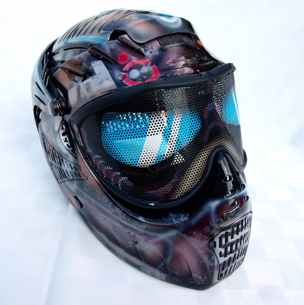 p1 Paint ball mask as Carmine helmet of gears of war Angelo Flickr