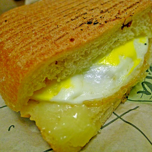 Egg & Cheese Breakfast Sandwich Panera Bread On ciabatta… Flickr