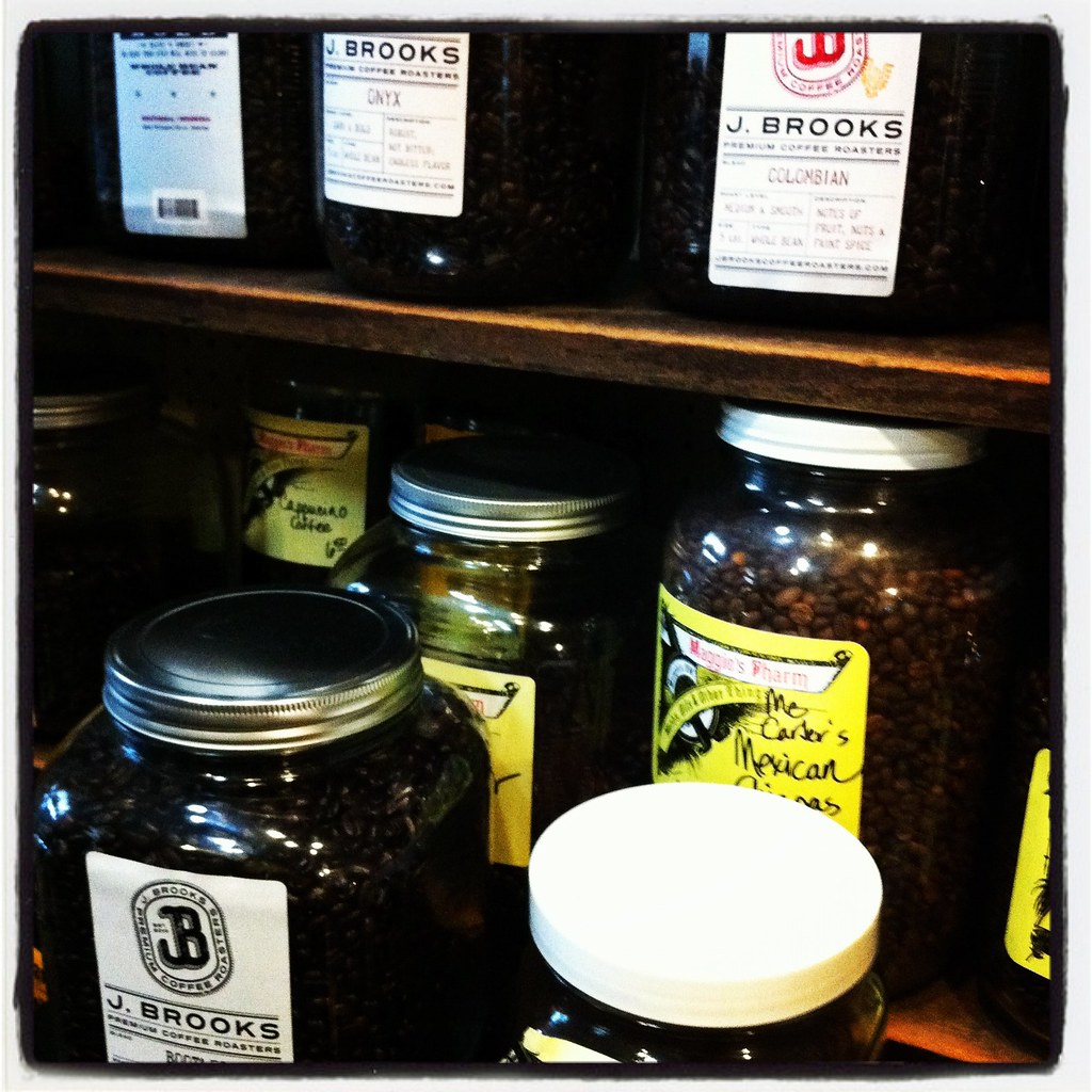 Coffee Jars Locally roasted coffee from McCarters and J. B… Flickr