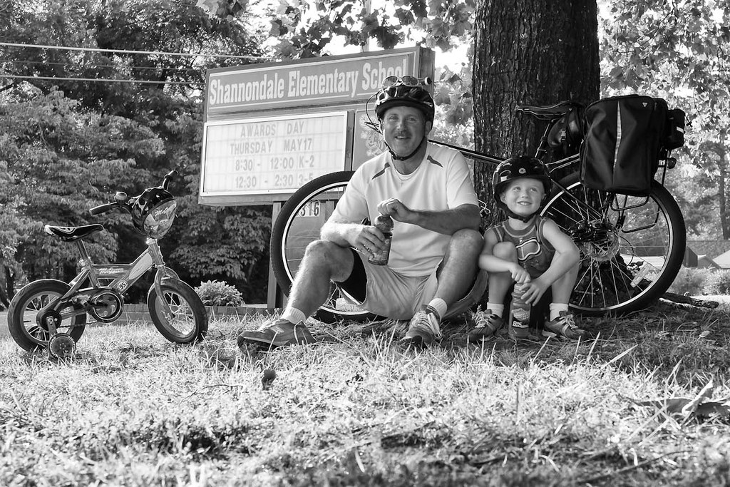 Best Buds BW I took my "best bud" on our first official bi… Flickr