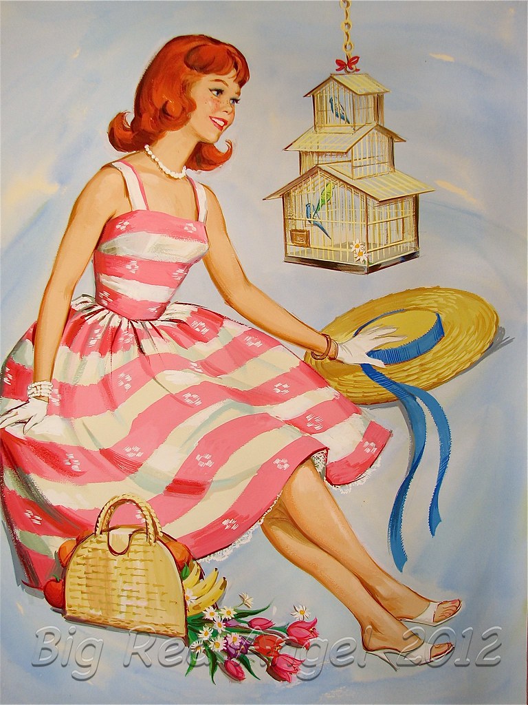 Vintage Barbie Original Artwork I love this piece so much.… Flickr