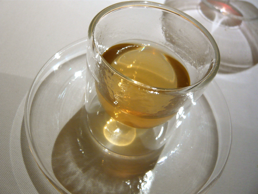 Hot and cold tea The tea was hot in one side of the glass … Flickr