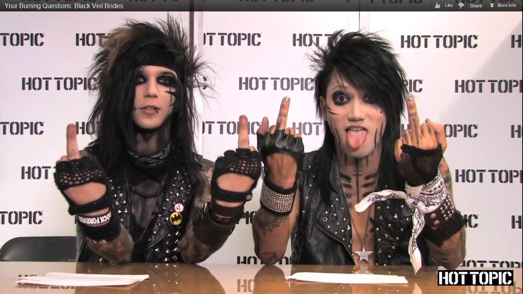 BLACK VEIL BRIDES “Hot Topic” interview screen capture (13… Flickr