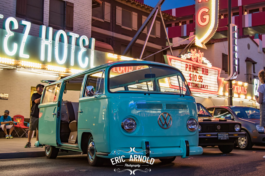 VW Bus in Downtown Las Vegas Volkswagen Bus on Fremont