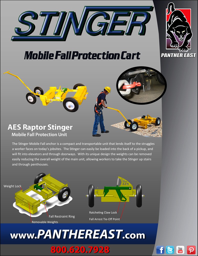 AES Raptor Stinger Mobile Fall Protection Cart FALL PROT… Flickr