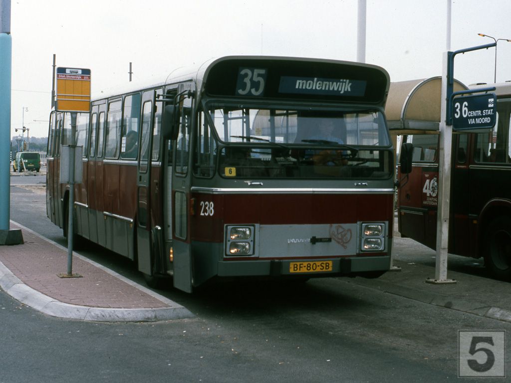 Gvb Amsterdam 238, Lijn 35, Station Sloterdijk (1997) | Flickr