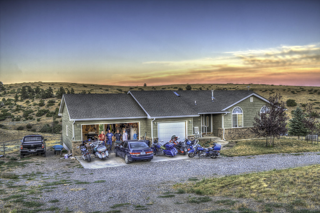 H0X2124_26 Our crew at the house in Joliet, Montana Kirk M. Rogers