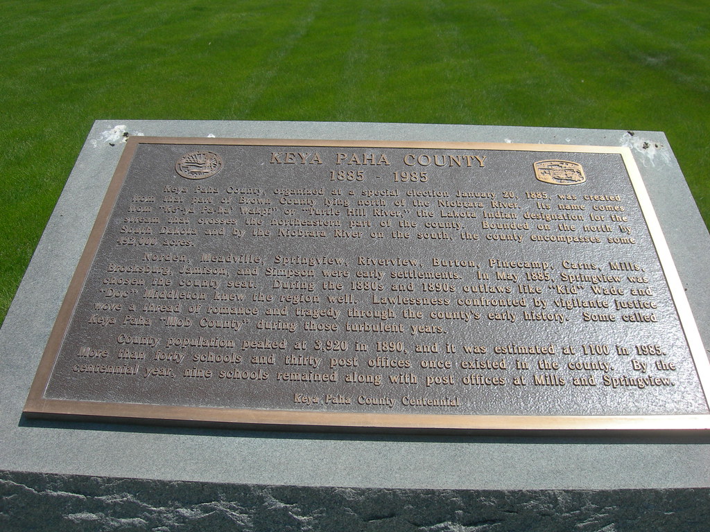 Keya Paha County Marker Springview, Nebraska Jimmy Emerson, DVM