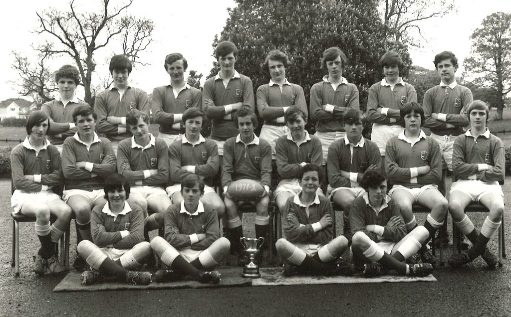 Under 14 Rugby Team, 19711972. Back Row J.Liston, P.O'Ne… Flickr