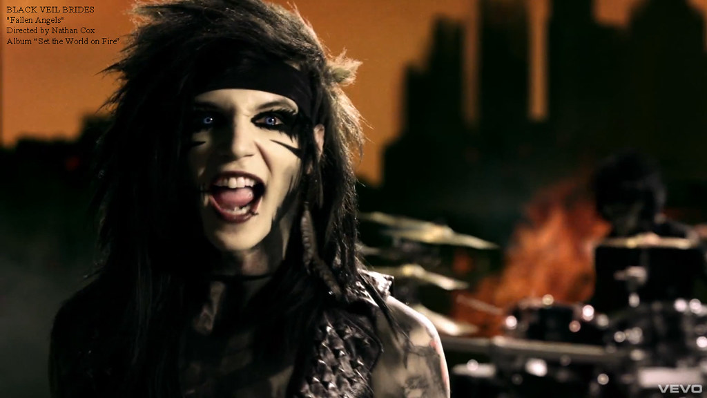 BLACK VEIL BRIDES “Fallen Angels” screen capture (1366x768… Flickr