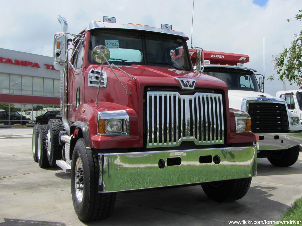 Western Star 4700SF Cab and Chassis with Pusher Axle Flickr