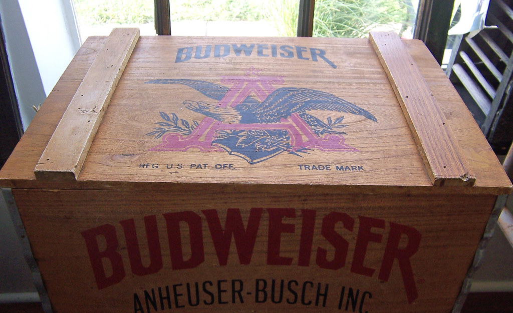 Wooden Budweiser Crate This is a commemorative wood box re… Flickr