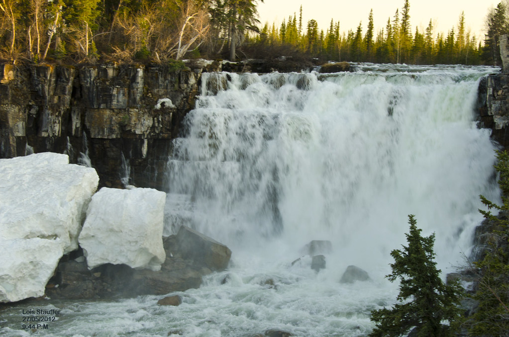 Lac La Martre Falls worked up with WhatiMom Flickr