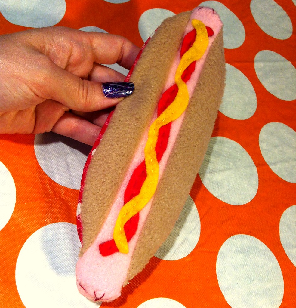 Plush Hot dog slap bracelet Slap bracelets are back with a… Flickr