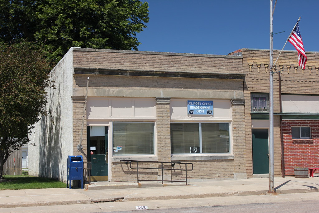 Post Office Bradshaw, NE Tom McLaughlin Flickr