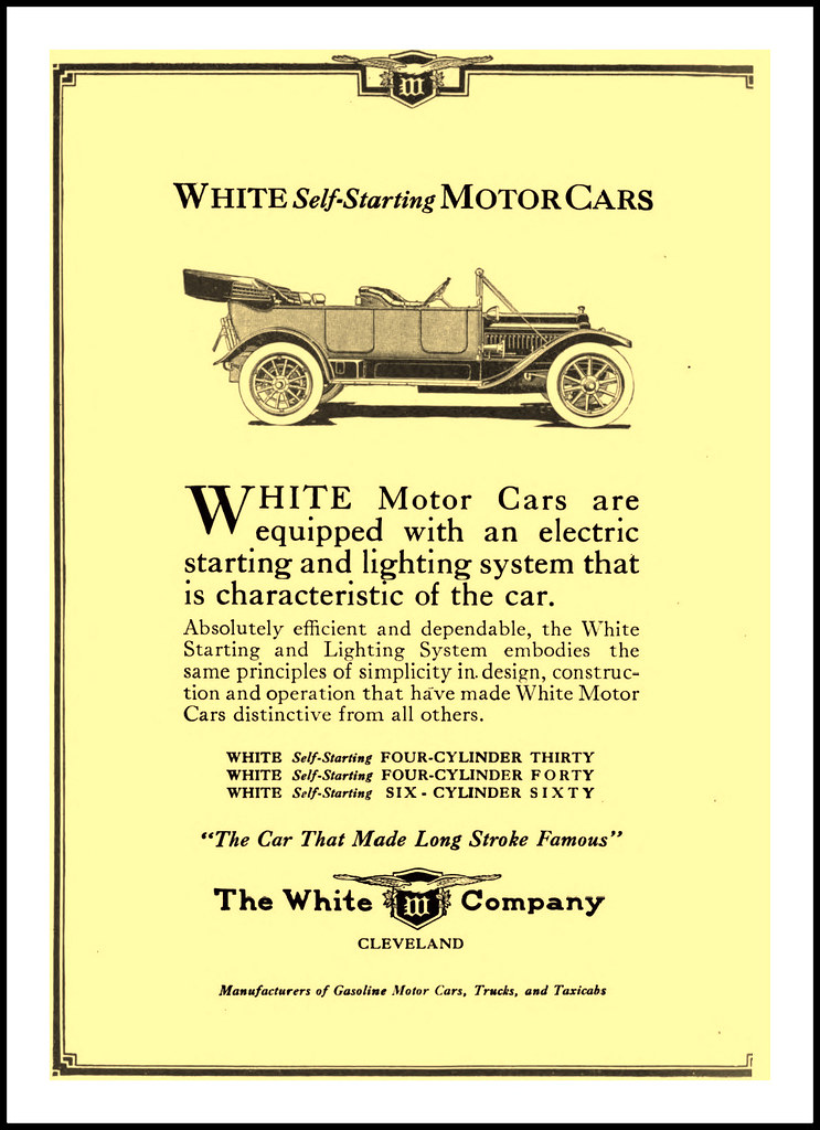 1912 White Motor Car self starter The White Company, Cle… Flickr