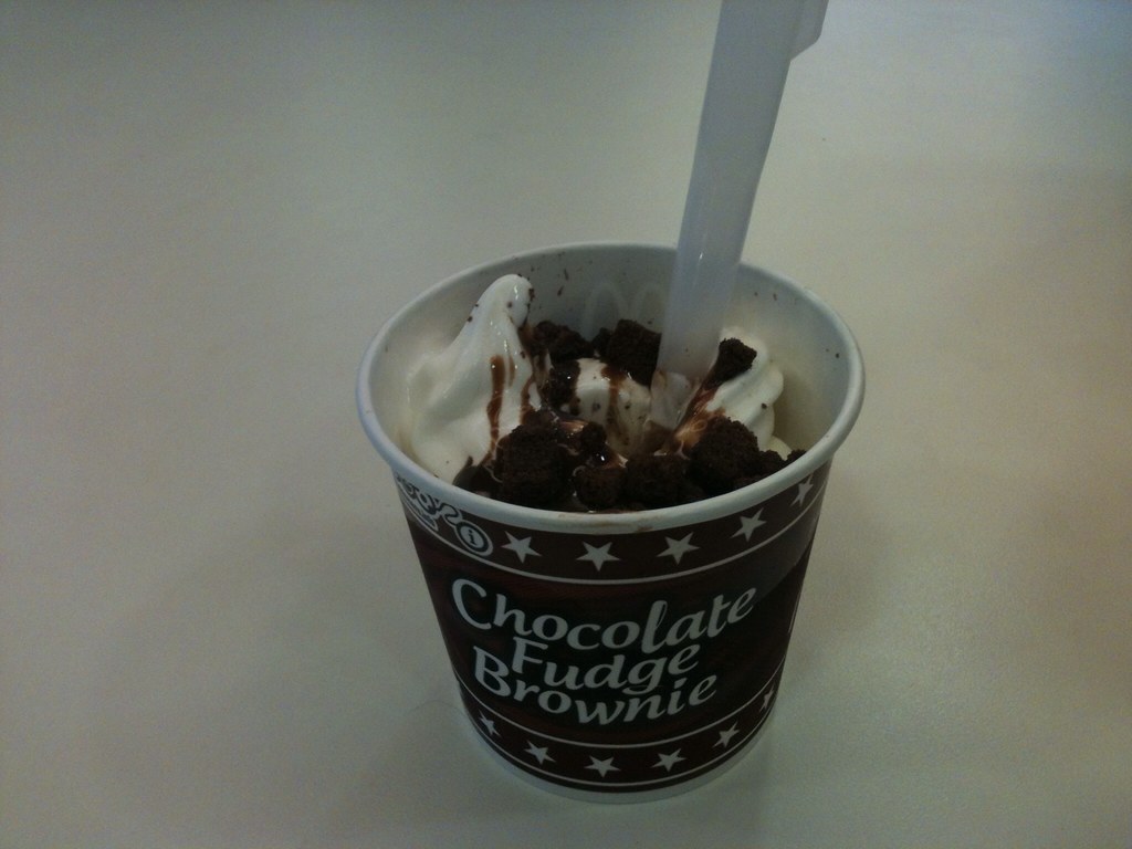 Chocolate Fudge Brownie McFlurry McDonald's UK Chocolate… Flickr